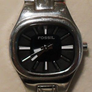 Fossil ES-1183 F2  Stainless Black Dial Watch